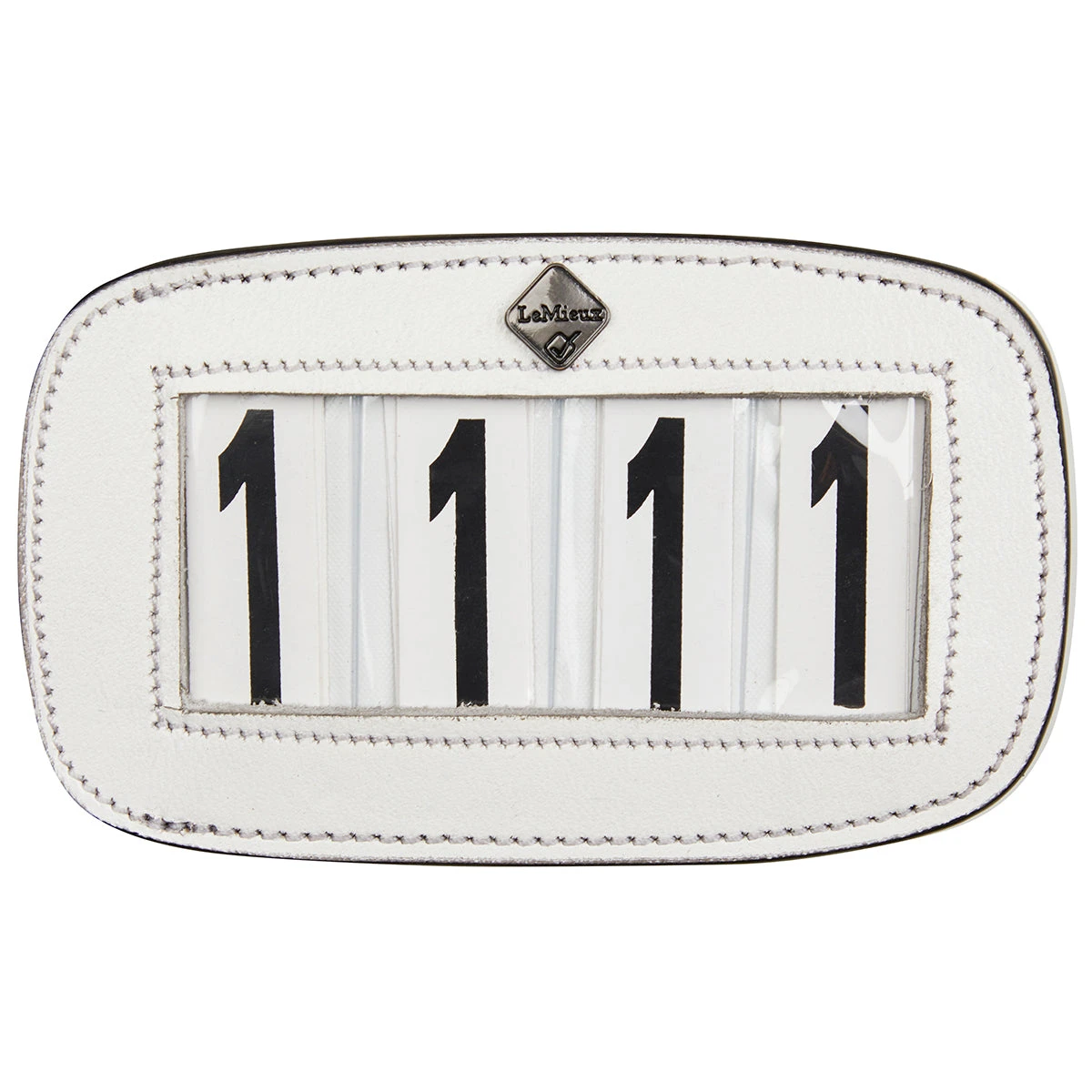 LeMieux Leather Saddle Pad Number Holder - 4 Number 2 LeMieux Leather Saddle Pad Number Holder - 4 Number - Image 2