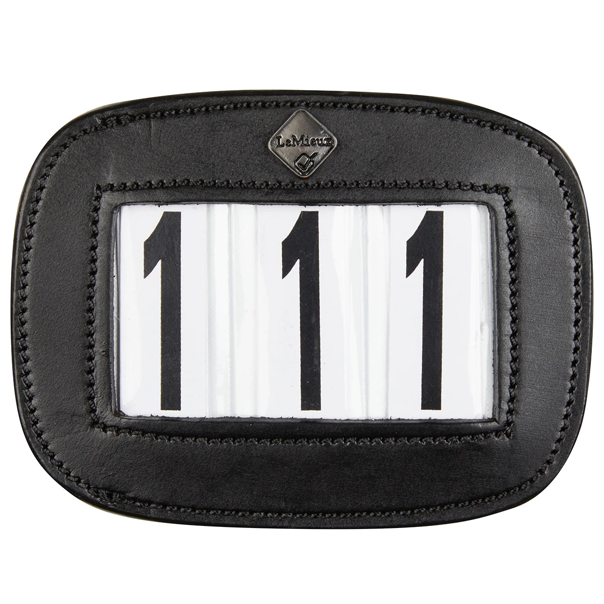 LeMieux Leather Saddle Pad Number Holder - 3 Number 3 LeMieux Leather Saddle Pad Number Holder - 3 Number - Image 3