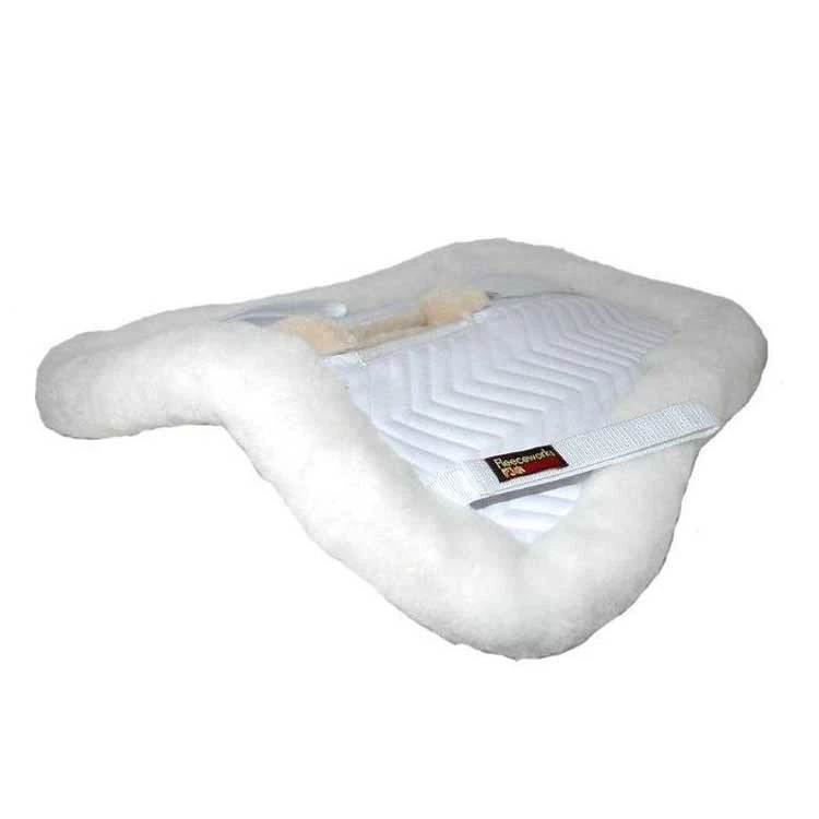 Fleeceworks Sheepskin Half Pad With Wither Relief 2 Fleeceworks Sheepskin Half Pad With Wither Relief - Image 2